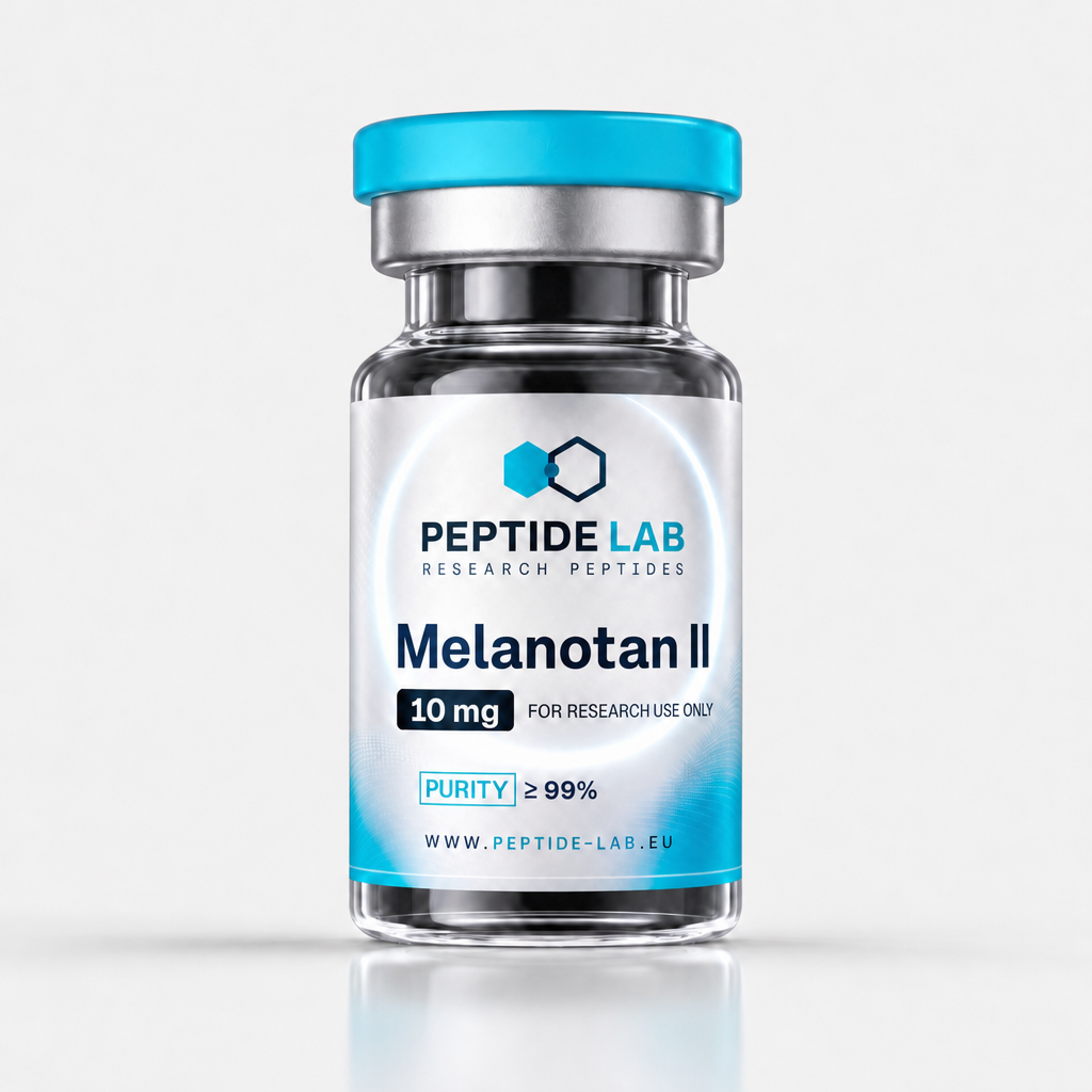 Melanotan II 10 mg pigmentatie onderzoekspeptide vial met labcertificaat — Peptide Lab